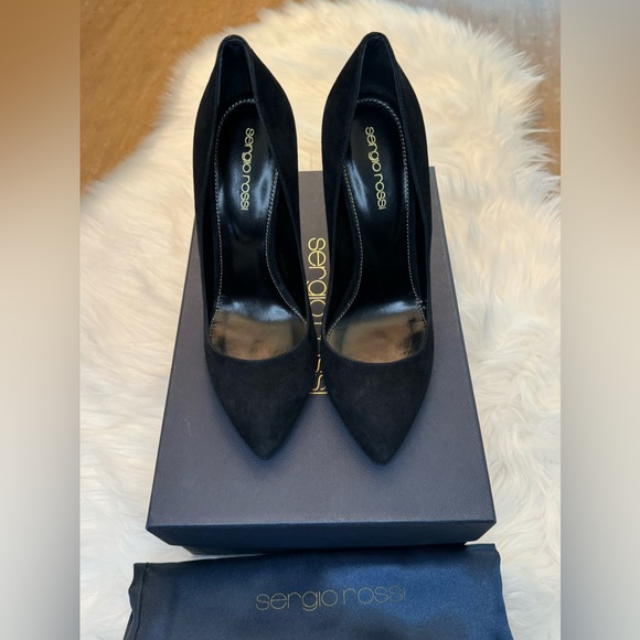 SERGIO ROSSI SCARPE DONNA / GODIVA PUMP SIZE 7 (NEW IN BOX) - Picture 7 of 14